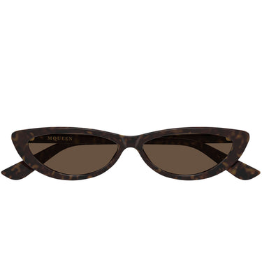 Alexander McQueen Occhiali da Sole AM0535S 002 Marrone Marrone Donna
