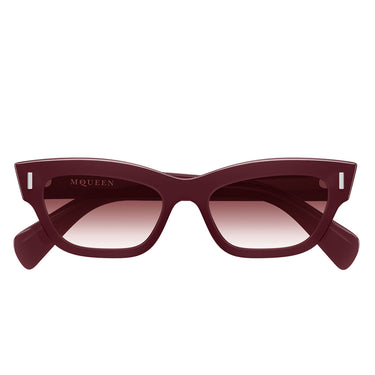 Alexander McQueen Occhiali da Sole AM0548S 003 Burgundy Rosso Donna