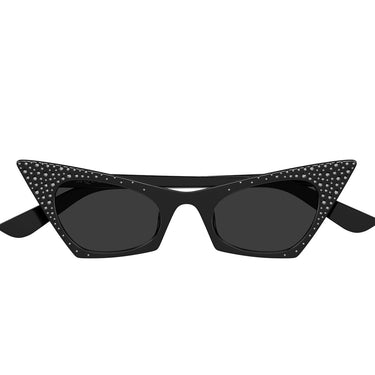 Alexander McQueen Occhiali da Sole AM0557S 005 Nero Con Strass Grigio Donna