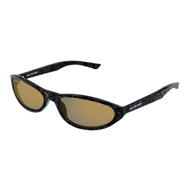 Balenciaga Okulary Przeciwsłoneczne BB0007S 010 Czarny/Złoty Unisex