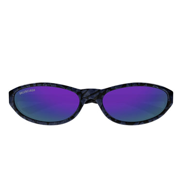 Balenciaga Okulary Przeciwsłoneczne BB0007S 011 Tartarugato/Fioletowy Unisex