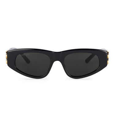 Balenciaga Okulary Przeciwsłoneczne BB0095S 001 Czarny-Szary Damskie
