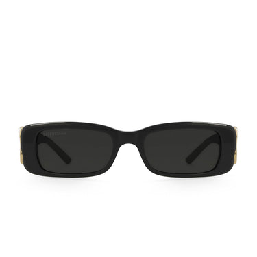 Balenciaga Okulary Przeciwsłoneczne BB0096S 001 Czarny/Szary Unisex