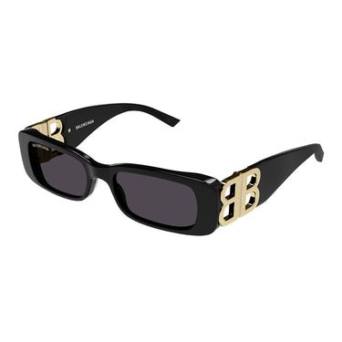 Balenciaga Okulary Przeciwsłoneczne BB0096S 001 Czarny/Szary Unisex 2