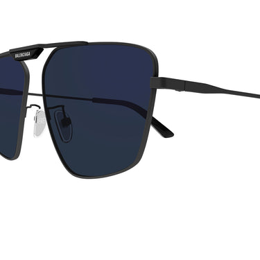 Balenciaga Okulary Przeciwsłoneczne BB0246SA 005 Szary Niebieski Męskie 3