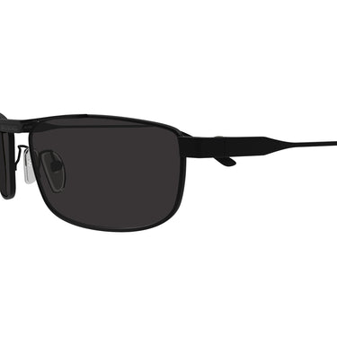 Balenciaga Okulary Przeciwsłoneczne BB0451S 001 Nero Grigio Unisex 3