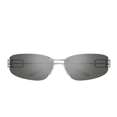 Balenciaga Occhiali da Sole BB0484S 003 Rutenio Argento Donna