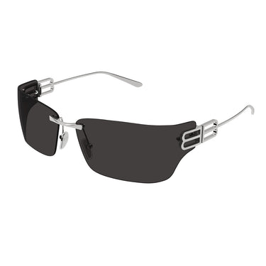 Balenciaga Occhiali da Sole BB0485SA 001 Rutenio Grigio Unisex 2