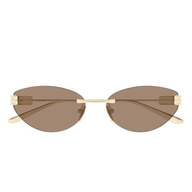 Balenciaga Occhiali da Sole BB0486S 004 Oro Marrone Donna