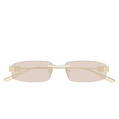 Balenciaga Occhiali da Sole BB0488S 009 Oro/Marrone Uomo