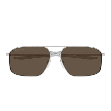 Balenciaga Occhiali da Sole BB0492S 002 Rutenio Marrone Uomo
