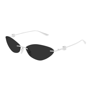 Balenciaga Occhiali da Sole BB0536S 001 Argento/Grigio Donna 2