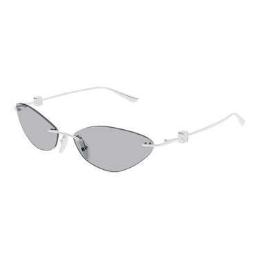 Balenciaga Occhiali da Sole BB0536S 003 Argento/Grigio Donna 2