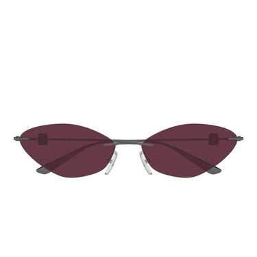 Balenciaga Occhiali da Sole BB0536S 004 Rutenio/Rosso Donna