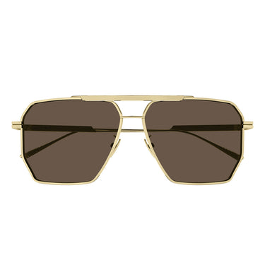 Bottega Veneta Okulary Przeciwsłoneczne BV1012S 003 Złoto/Brąz Męskie