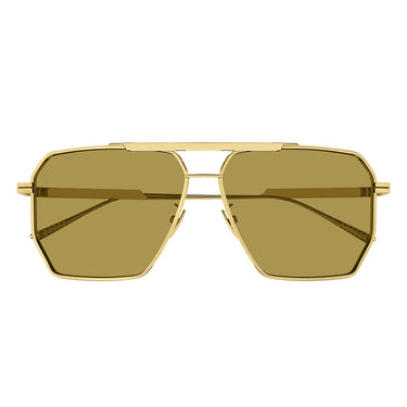 Bottega Veneta Okulary Przeciwsłoneczne BV1012S 008 Złoto/Brąz Męskie