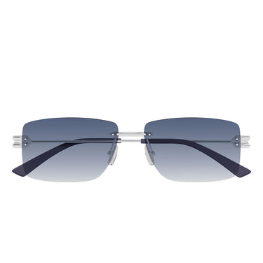Bottega Veneta Okulary Przeciwsłoneczne BV1126S 005 Srebrny/Niebieski Męskie