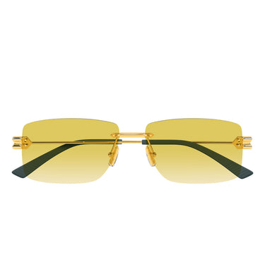 Bottega Veneta Okulary Przeciwsłoneczne BV1126S 006 Złoto/Żółty Męskie