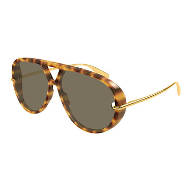 Bottega Veneta Occhiali da Sole BV1274S 005 Oro/Marrone Unisex 2