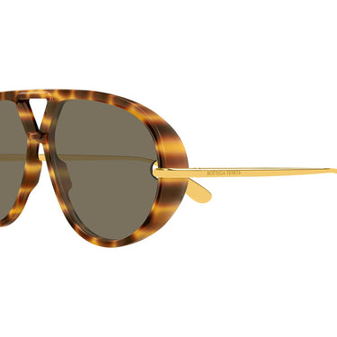 Bottega Veneta Occhiali da Sole BV1274S 005 Oro/Marrone Unisex 3