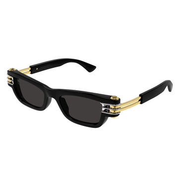 Bottega Veneta Okulary Przeciwsłoneczne BV1308S 001 Czarny/Szary Unisex 2