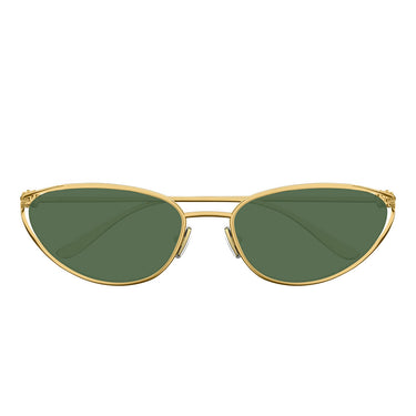 Bottega Veneta Okulary Przeciwsłoneczne BV1330S 004 Złoto-Zielony Unisex