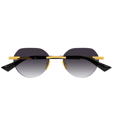 Bottega Veneta Okulary Przeciwsłoneczne BV1379S 001 Złoto/Szary Męskie
