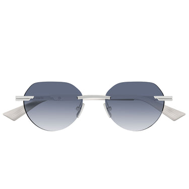 Bottega Veneta Okulary Przeciwsłoneczne BV1379S 004 Srebrny/Niebieski Męskie