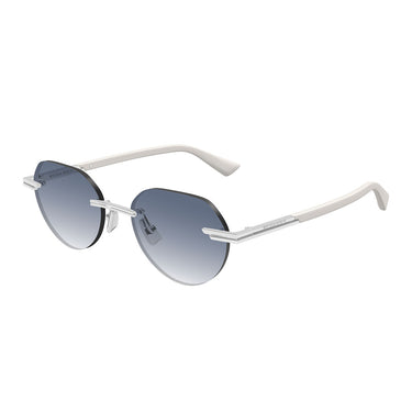 Bottega Veneta Okulary Przeciwsłoneczne BV1379S 004 Srebrny/Niebieski Męskie 2