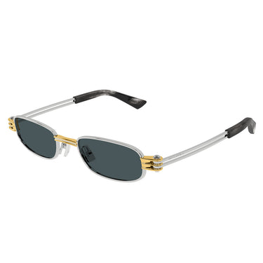 Bottega Veneta Okulary Przeciwsłoneczne BV1381S 003 Srebrny/Niebieski Unisex 2
