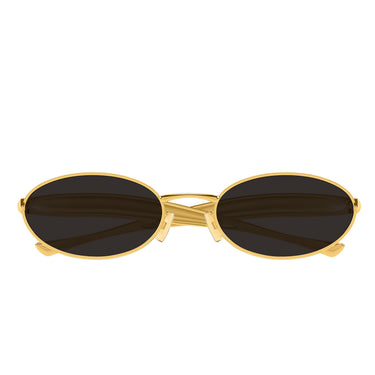 Bottega Veneta Okulary Przeciwsłoneczne BV1386S 001 Złoto/Szary Unisex