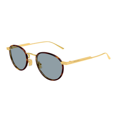 Bottega Veneta Okulary Przeciwsłoneczne BV1389S 002 Złoto/Niebieski Męskie 2