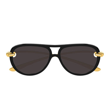 Bottega Veneta Okulary Przeciwsłoneczne BV1418S 005 Złoto Czarny Damskie