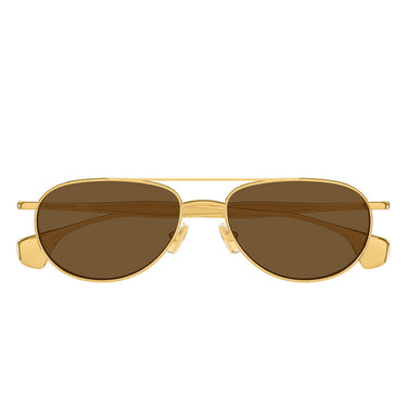 Bottega Veneta Okulary Przeciwsłoneczne BV1419S 001 Złoto Brąz Unisex