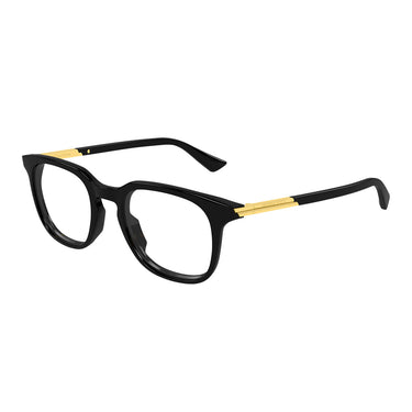 Bottega Veneta Okulary Przeciwsłoneczne BV1429S 001 Czarny Przezroczysty Z Klipsem Męskie 2