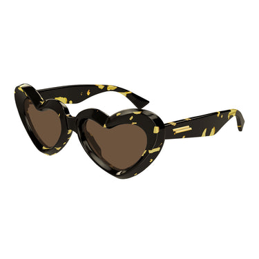 Bottega Veneta Okulary Przeciwsłoneczne BV1432S 002 Brązowy Brązowy Damskie 2