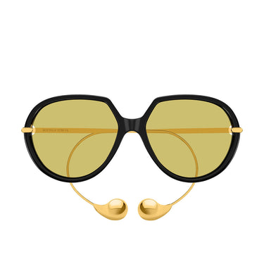 Bottega Veneta Okulary Przeciwsłoneczne BV1436S 001 Złoto Żółte Unisex