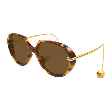 Bottega Veneta Okulary Przeciwsłoneczne BV1436S 002 Brązowy Brązowy Unisex 2