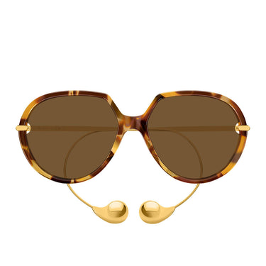 Bottega Veneta Okulary Przeciwsłoneczne BV1436S 002 Brązowy Brązowy Unisex