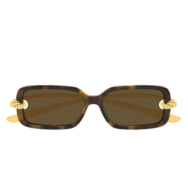 Bottega Veneta Occhiali da Sole BV1439S 002 Oro Marrone/Marrone Donna