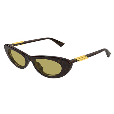 Bottega Veneta Occhiali da Sole BV1447S 002 Marrone Giallo Donna 2