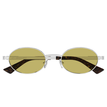 Bottega Veneta Occhiali da Sole BV1470S 003 Argento Giallo Unisex
