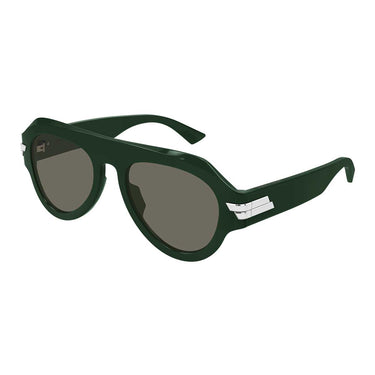 Bottega Veneta Occhiali da Sole BV1488S 005 Verde/Marrone Unisex 2