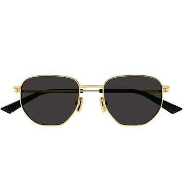 Bottega Veneta Okulary Przeciwsłoneczne BV1301S 001 Złoto/Szary Unisex