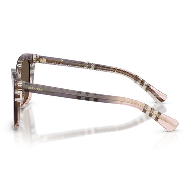 Burberry Occhiali da Sole BE4487 422073 Check Gradient Rose/Marrone Donna 3