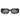 Bvlgari Tubogas Schwarz Rechteckig Sonnenbrille