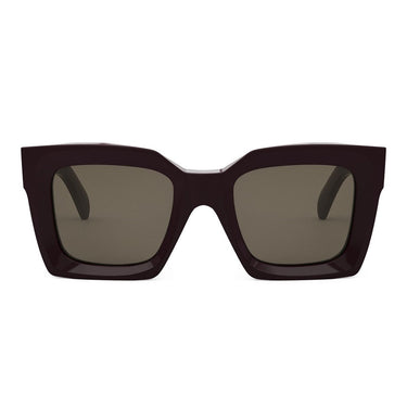 Celine Okulary Przeciwsłoneczne CL40130I 69E Bordeaux-Brąz Unisex