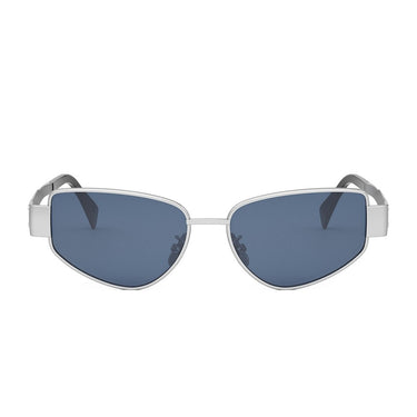 Celine Okulary Przeciwsłoneczne CL40293U 16V Triomphe Srebrny/Niebieski Unisex