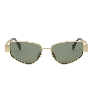 Celine Okulary Przeciwsłoneczne CL40293U 30N Triomphe Oro/Verde Unisex