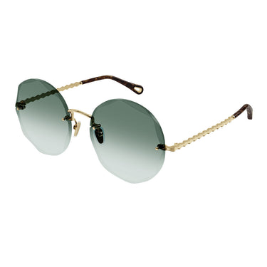 Chloé Occhiali da Sole CH0254S 003 Oro Verde Donna 2